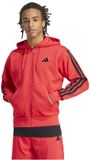 Adidas Essentials 3 Stripes Fleece Sweatshirt Met Rits Oranje S Man
