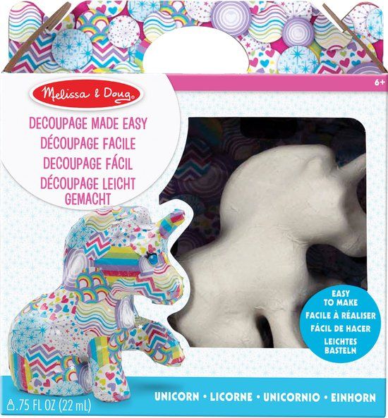 Melissa & Doug Decoupage gemakkelijk gemaakt - Eenhoorn
