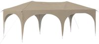 vidaXL Tente de réception pop-up 574 x 289 x 245 cm Crème Tissu Oxford