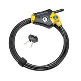 Master Lock 8413DPF, Zwart en Geel, 6' x 3/8" diameter