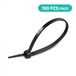 V-TAC Nylon Kabelbinder - 4,8 x 200mm - Zwart - 100 stuks/verpakking
