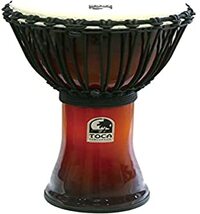 Toca Djembe Freestyle Touw Tuned Afrikaanse Zonsondergang 10" SFDJ-10AFS