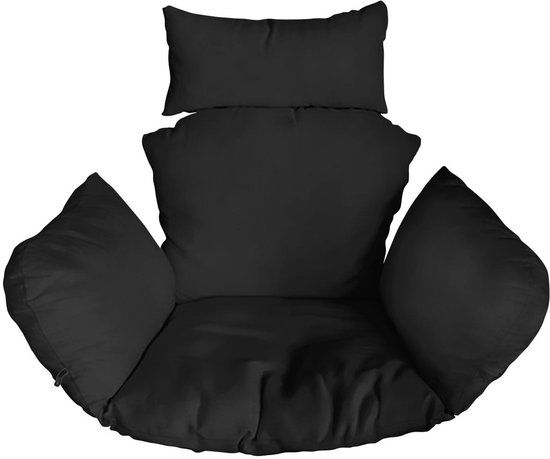 Ferocity Hangstoelkussen - Polyester - Zwart