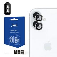 3MK Lens Protection Pro Cameralensbeschermer voor Apple iPhone 16/16 Plus - Gehard Glas - Zilver