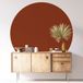 Autocollant Mural Rond - Couleur Tendance - Diamètre 140 cm - Adhésif Mat