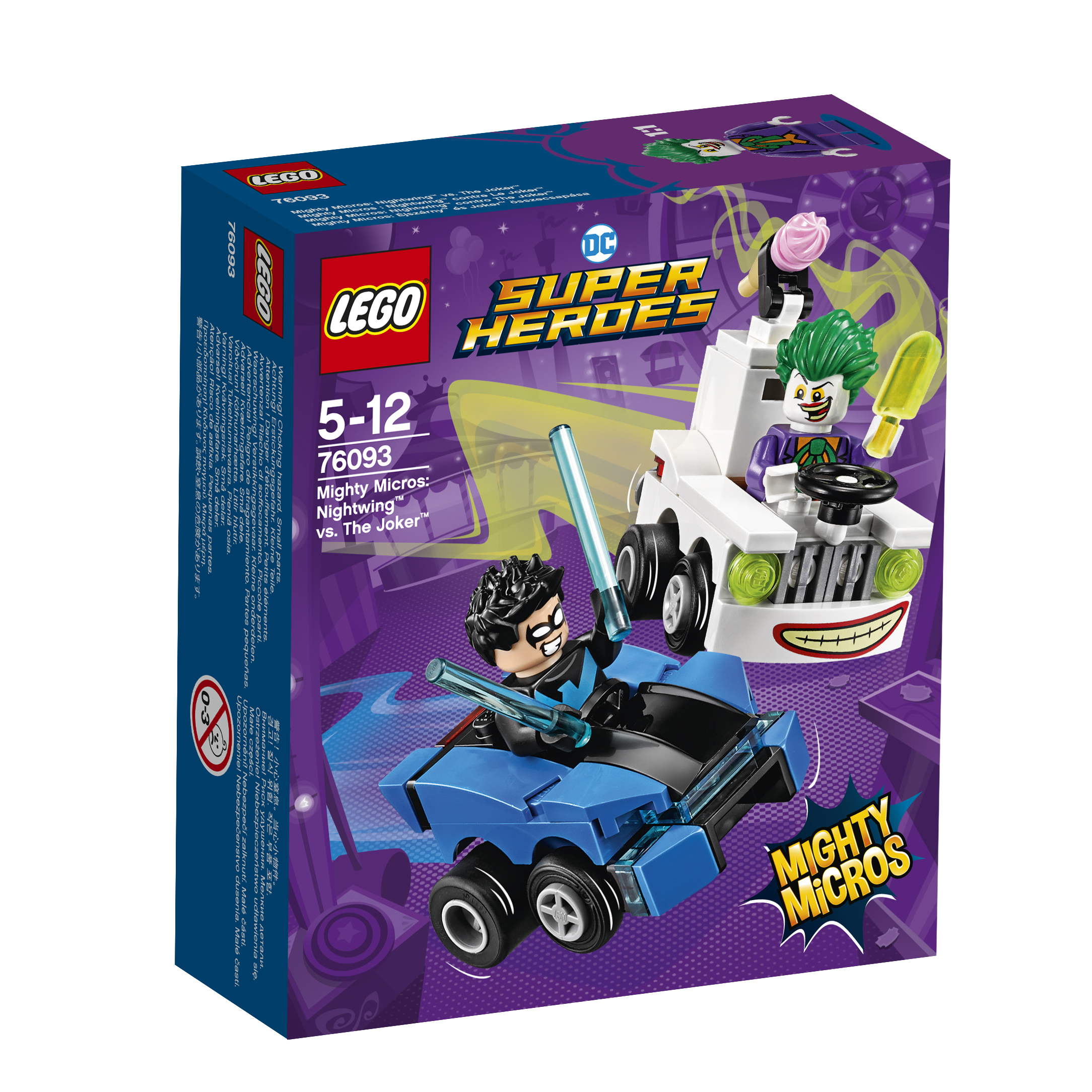 lego Super Heroes Mighty Micros: Nightwing vs. The Joker - 76093 Help Nightwing het ijsje van de Joker af te pakken