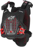Alpinestars A-5 Plasma Borstbeschermer Zwart Rood Wit - Maat XS/S
