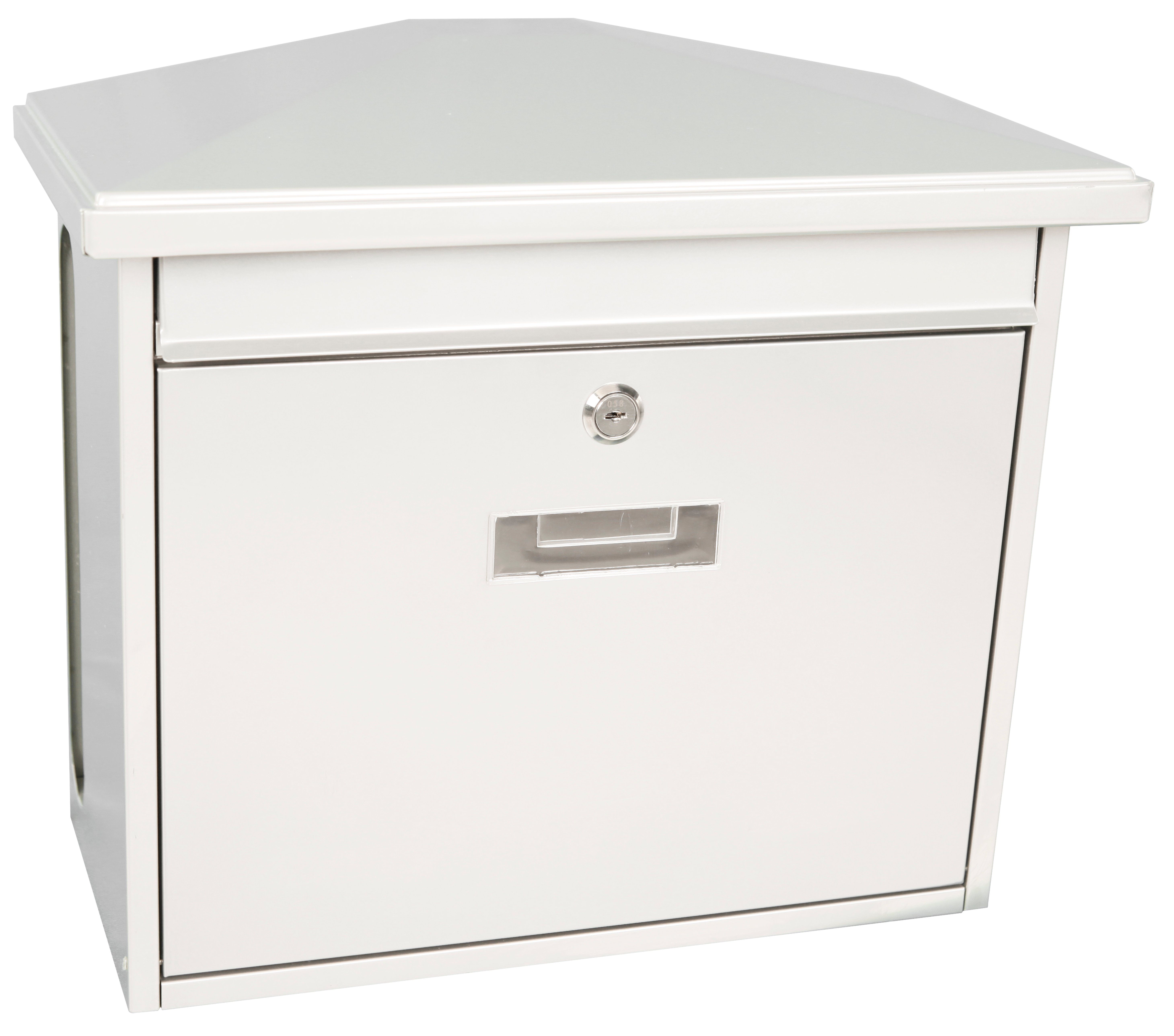 V-part Zamoran wandbrievenbus - wit