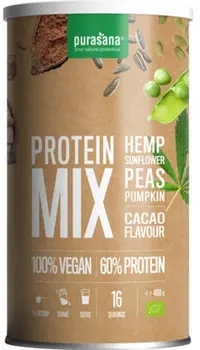 Purasana Protein Mix Pea Sunflower Hemp Cacao Vegan bio (400g)