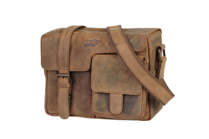 Kalahari KAAMA LS-31 Schoudertas - Bruin - Leer