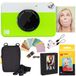 KODAK Printomatic instant camera (groen) pakket + zinkpapier (20 vellen) etui + fotoalbum + ophangframe + comfortabele halsband