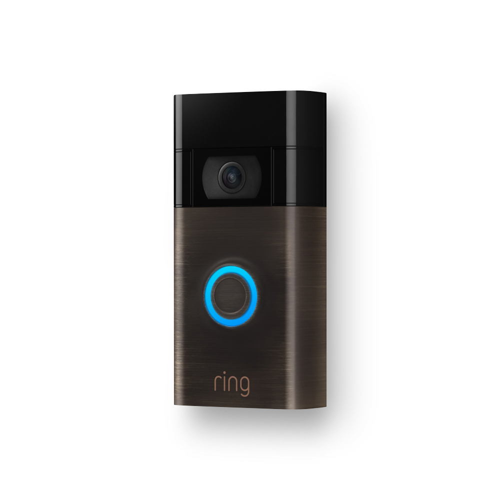 Ring Video Doorbell - Bronze - Wireless - 1080p - with Alexa