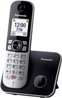 Panasonic KX-TG6851NLB Single DECT Phone - 1 Handset - Grey/Black