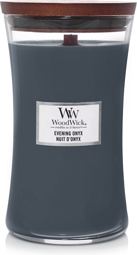 WoodWick Hourglass Evening Onyx Large Candle - Grey - 150 Hours