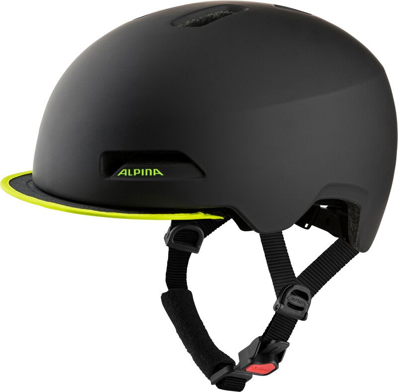 Alpina Brooklyn Helmet - Zwart/Geel - 2022 Model