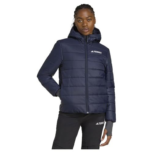 adidas Terrex Multi Essentials CLIMAWARM Insulated Hooded Jacket, legend ink, L