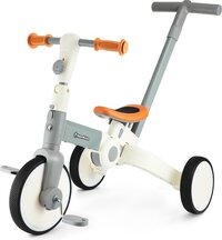 HyperMotion Loopfiets 4-in-1 - Grijs - Met Duwstang - 18 Maanden - 5 Jaar - Max. 25 kg