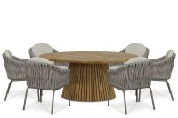 Santika Furniture Santika Amadora/Fungo 180 cm dining tuinset 7-delig