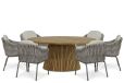 Santika Furniture Santika Amadora/Fungo 180 cm dining tuinset 7-delig