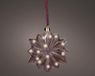 Lumineo micro LED bloem bruin 15 lampjes Ø 19 x 8cm, warm wit