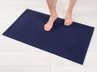 Hammetex 100% katoenen antislip badmat, 51x86 cm, donkerblauw
