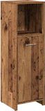 vidaXL Badkamerkast 30x30x95 cm bewerkt hout oud houtkleurig