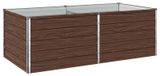Syfax Verhoogd Tuinbed Zwart walnoot 163 x 80 x 55 cm