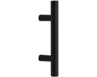vidaXL Handvatten 10 st 64 mm roestvrij staal zwart