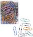 TSI 48019 paperclips 28 mm, 100 stuks, gekleurd gestreept