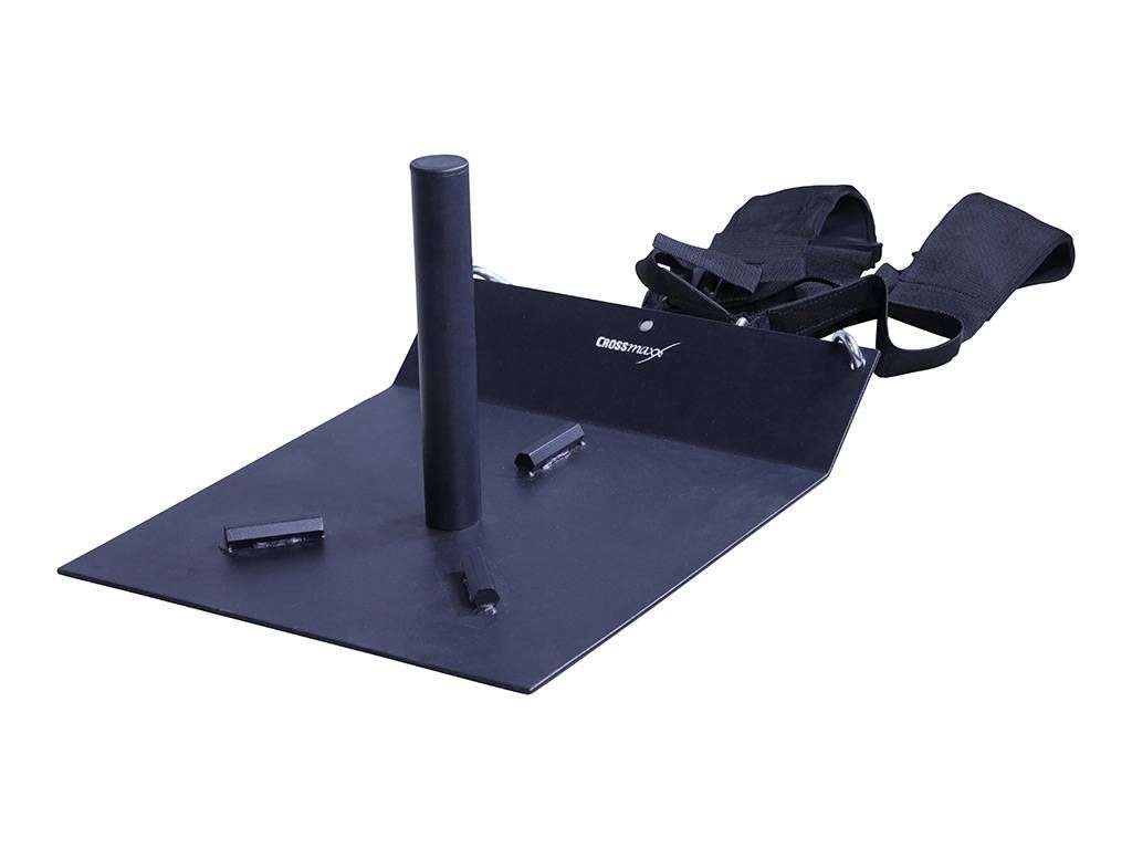 Lifemaxx Crossmaxx Sled Compact met Harnas - Zwart