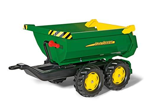 rolly toys rollyHalfpipe John Deere (leeftijd 3-10 jaar, ronde uitsparing kipper, kantelbare achterklep, twee assige hanger) 122165