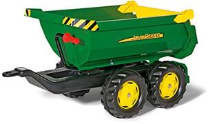 rolly toys rollyHalfpipe John Deere (leeftijd 3-10 jaar, ronde uitsparing kipper, kantelbare achterklep, twee assige hanger) 122165