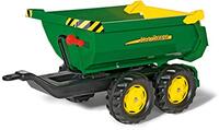 rolly toys rollyHalfpipe John Deere (leeftijd 3-10 jaar, ronde uitsparing kipper, kantelbare achterklep, twee assige hanger) 122165