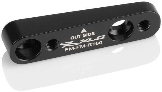 XLC Remschijfadapter BR-X69 – Flatmount Remmen – CNC Bewerkt – 160 mm achter – Zwart