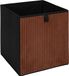 HowHomely Boîte de rangement - Boîte pliante - Boîte à étagères - 30x30x30 cm - noir cuivre - Boîte déco
