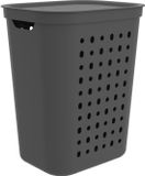 Rotho Wasmand Jona kunststof kleur antraciet, inhoud 55 liter