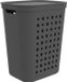 Rotho Wasmand Jona kunststof kleur antraciet, inhoud 55 liter