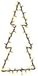 vidaXL Silhouette de sapin de Noël Guirlande lumineuse 80 LED Blanc chaud