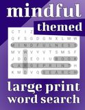 Mindful Themed Large Print Word Search