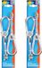 Merkloos Happy People schommelhaken - 4x - zilver - staal - 20 cm - met karabijnhaak