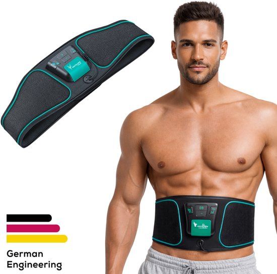 Antelope Corefit I EMS Trainer - Elektrische Buikspiertrainer voor Spieropbouw & Vetverbranding - 9 Programma’s - Instelbare Intensiteit - 4 Elektroden - Afneembare Bediening - Voor Mannen & Vrouwen - Incl. Batterijen - 3 Jaar Garantie