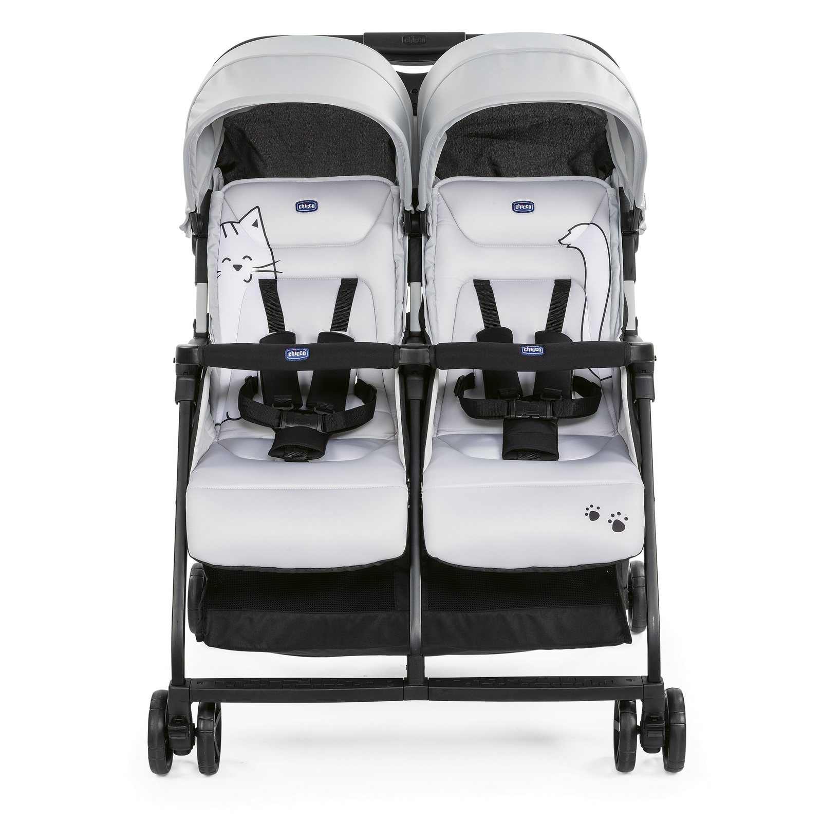Chicco Ohlala Twin Dubbele Kinderwagen - Zilver