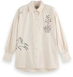 Scotch & Soda Embroidery Girlfriend Shirt