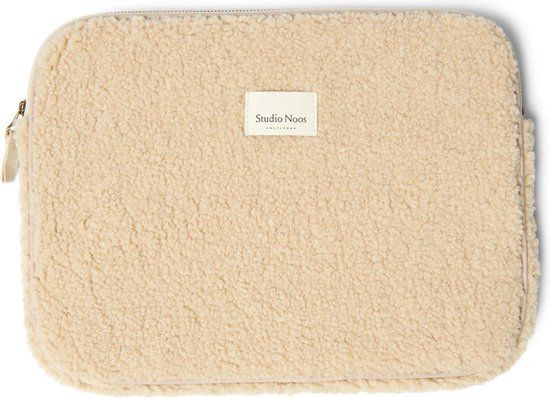 Studio Noos Ecru Teddy Laptop Sleeve 13-inch