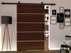 LIVOURNE Porte coulissante 96 cm wengué
