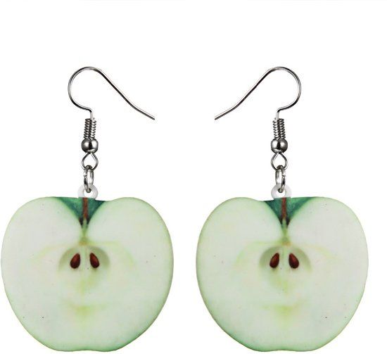 Fako Bijoux Oorbellen Groente & Fruit Appel