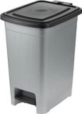 Keeeper keeper pedaalemmer olaf, 25 l, licht zilver