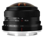 7artisans 4mm F2.8 MFT Lens - Black