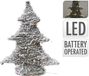 DECORATION WITH LIGHT Kerstboom van rotan met leds, 40 cm