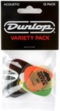 Dunlop PVP112 Acoustic Variety Plectrum 12-Pack